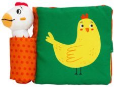 la gallina y el pollito (libro tela y sonajero con forma animal)-9788408193142