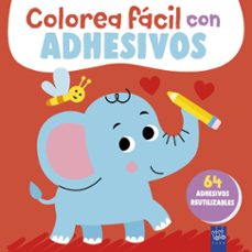 colorea facil con adhesivos. elefante-9788408311942