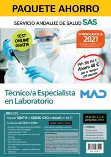 paquete ahorro tecnico/a especialista de laboratorio del servicio andaluz de salud (sas)-9788414238042