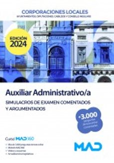 auxiliar administrativo de corporaciones locales. simulacros de examen-9788414274842