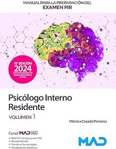 manual para la preparacion del examen pir (psicologo interno residente). volumen 1. ministerio de sanidad-9788414281642