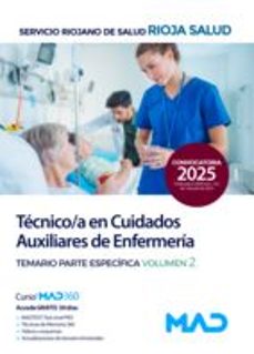 tecnico/a en cuidados auxiliares de enfermeria del servicio rioja no de salud (seris). temario parte especifica volumen 2-9788414299142