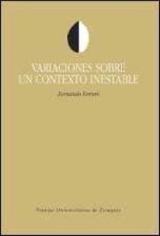 variaciones sobre un contexto inestable-fernando ferrero-9788415274742