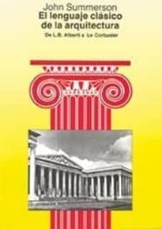 lenguaje clasico de la arquitectura-9788425216442