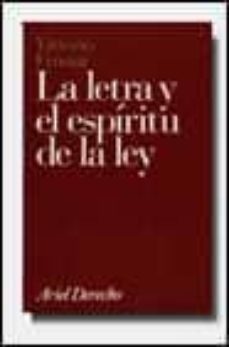 la letra y el espiritu de la ley-9788434415942