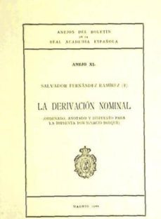 la derivacion nominal (ref: 1454706) anales del boletin de la rae-9788450202342