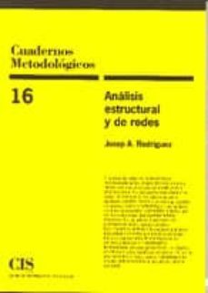 analisis estructural y de redes-josep a. rodriguez-9788474762242