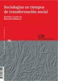 sociologias en tiempos de transformacion social-9788474766042
