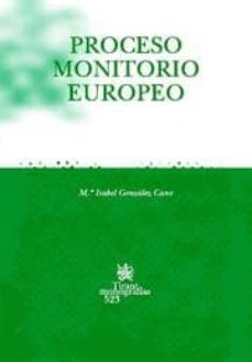 proceso monitorio europeo-maria isabel gonzalez cano-9788484562542