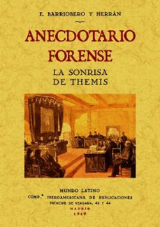 anecdotario forense-eduardo barriobero-9788490012642