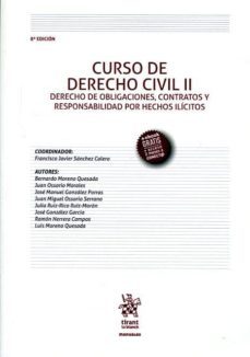 curso de derecho civil ii. derecho de obligaciones. contratos y responsabilidad por hechos ilicitos  8ª edicion 2016-9788491432142