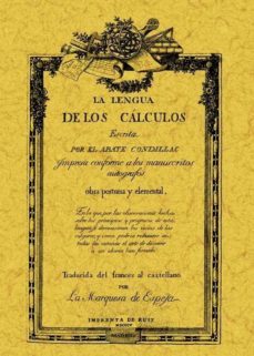 la lengua de los calculos (ed. facsimil)-abate codillac-9788497613842