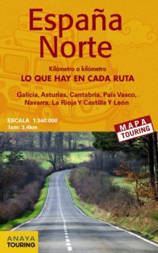 mapa de carreteras 1:340.000 - norte de españa (desplegable) (6ª ed.) 2016-9788499358642