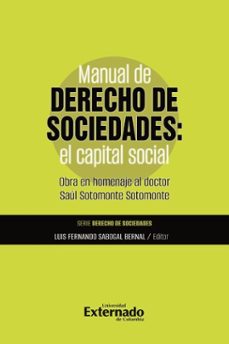manual de derecho de sociedades (ebook)-luis fernando sabogal bernal-9789585062542