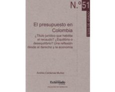el presupuesto en colombia (ebook)-andres cardenas muñoz-9789587103342