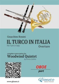 oboe part: il turco in italia for woodwind quintet (ebook)-9791220899642