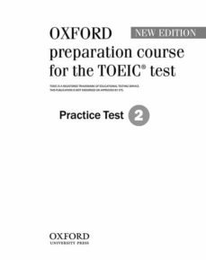 oxford preparation  course toeic test n/e  pr test 2-9780194564052