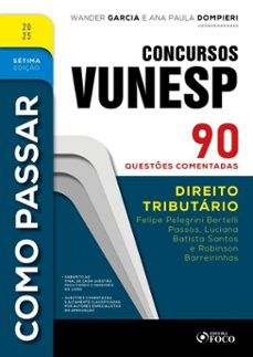 como passar em concursos vunesp - 7ª ed -2025 (ebook)-felipe pelegrini bertelli passos-luciana batista santos-robinson barreirinhas-9786561206952