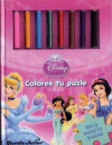 disney princesas: colorea tu puzle (incluye 5 puzzles)-9788408088752