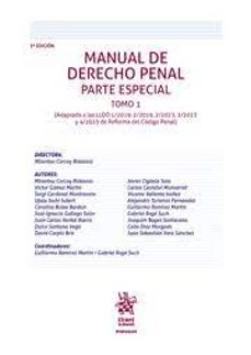 manual de derecho penal. parte especial: tomo i (3ª ed.)-9788411696852