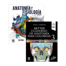 lote hansen - patton anatomia netter. cuaderno de anatomía para colorear, 3 ed.+ anatomía y fisiología, 11 ed.-9788413826752