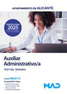 auxiliares administrativos del ayuntamiento de alicante. test-9788414293652