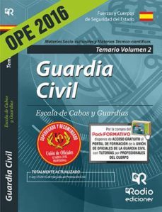guardia civil. escala de cabos y guardias. temario volumen 2 (ed. 2016) (3ª ed.)-francisco garcia ruiz-9788416506552