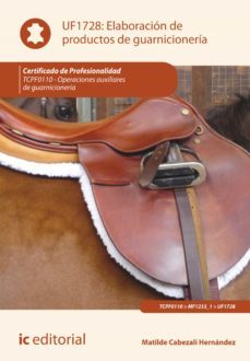 elaboracion de productos de guarnicioneria. tcpf0110 (ebook)-9788417343552