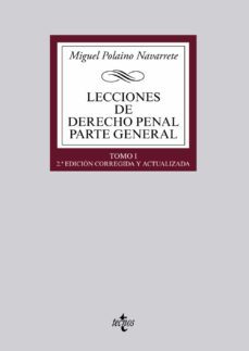 lecciones de derecho penal parte general tomo i-9788430962952