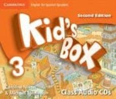 kid s box 3 for spanish speakers class audio cds 2nd edition-9788490364352