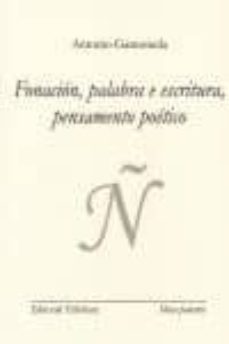 fonacion, palabra e escritura pensamento poetico-9788494029752