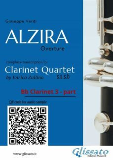 bb clarinet 3 part of "alzira" for clarinet quartet (ebook)-9791221378252