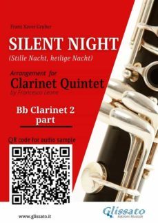 bb clarinet 2 part of "silent night" for clarinet quintet/ensemble (ebook)-9791221398052