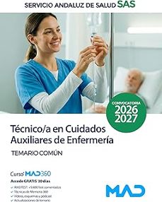 tecnico/a en cuidados auxiliares de enfermeria del servicio andal uz de salud (sas). temario comun-9791370283452