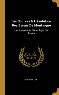 les sources & levolution des essais de montaigne-9780274159062