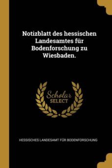 notizblatt des hessischen landesamtes fur bodenforschung zu wiesbaden.-9780274323562