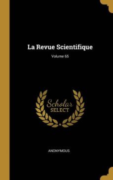 la revue scientifique; volume 65-9780274407262