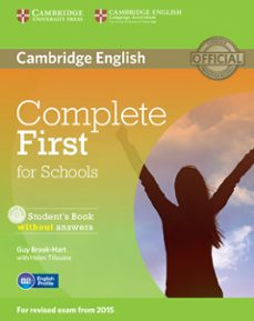 complete first for schools student s book without answers with cd-rom-9781107675162