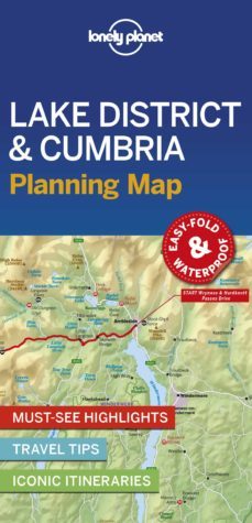 lonely planet lake district & cumbria planning map 1 2019-9781788685962