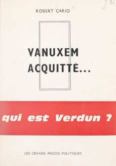 vanuxem acquitte... (ebook)-robert cario-9782307294962