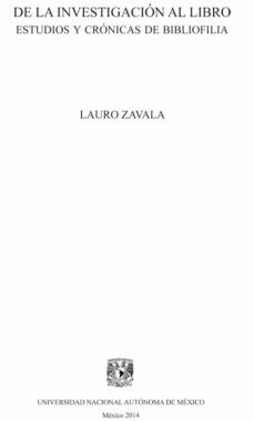 de la investigacion al libro (ebook)-lauro zavala-9786070252662