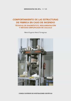 comportamiento de las estructuras de fabrica en caso de incendio-maria eugenia macia torregrosa-9788400110062