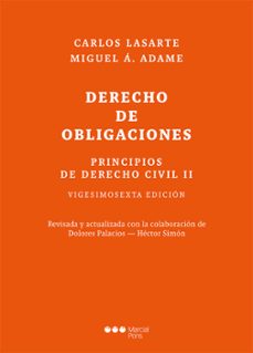 principios de derecho civil. tomo ii derecho de obligaciones-carlos lasarte alvarez-9788413816562
