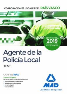 agente de la policia local del pais vasco: test-9788414227862