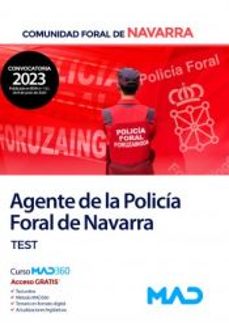 agente de la policia foral de navarra. test-9788414272862