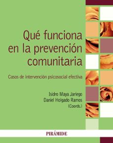 que funciona en la prevencion comunitaria-isidro maya jariego-daniel holgado ramos-9788436844962
