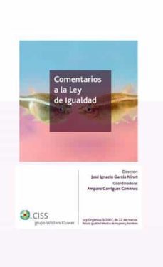 comentarios a la ley de igualdad-9788482355962