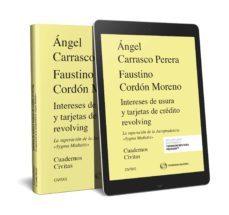 civitas. intereses de usura y tarjetas de credito revolving-angel carrasco perera-9788491979562