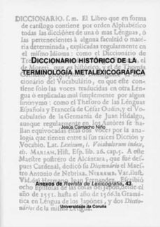 diccionario historico de la terminologia metalexicografica-jesus camacho niño-9788497497862