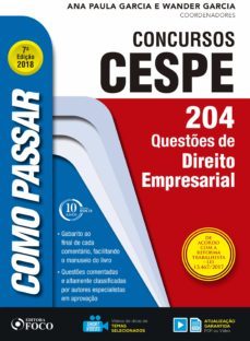 como passar em concursos cespe: direito empresarial (ebook)-9788582422762